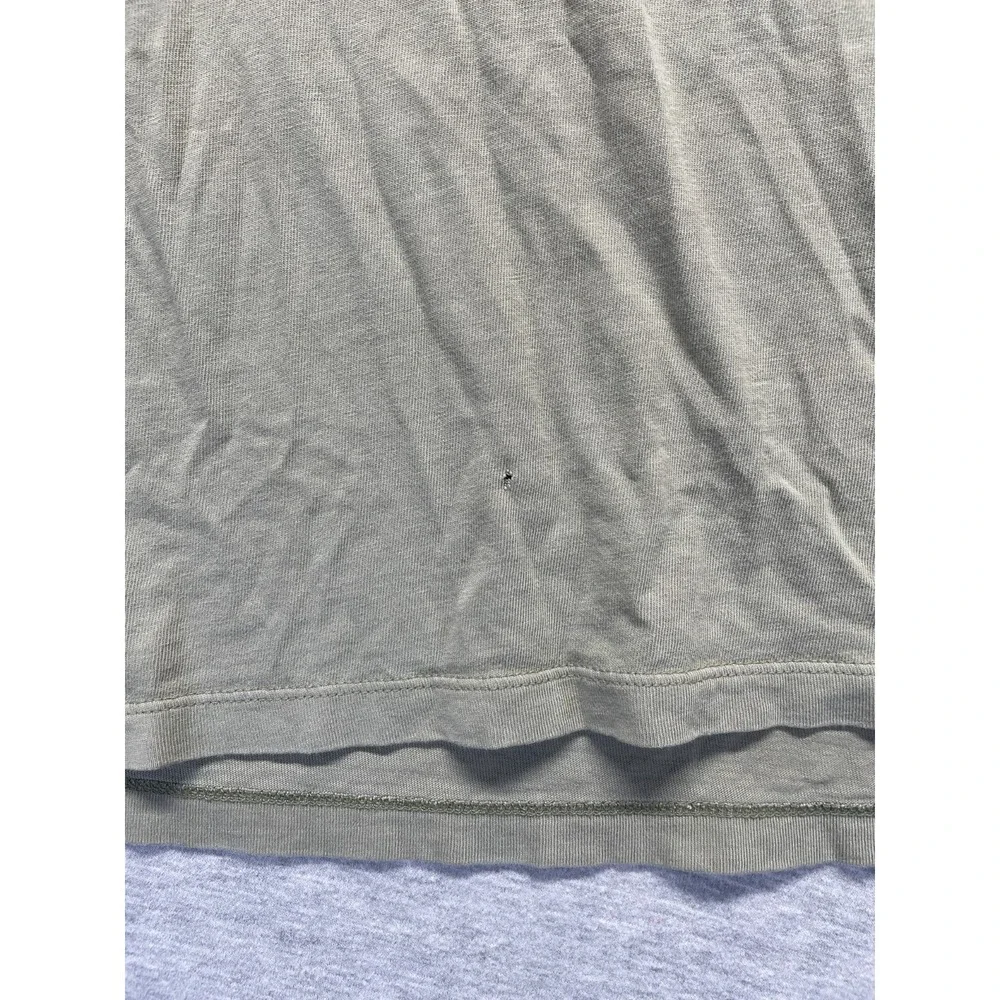 Banana Republic Garment Dyed T Shirt Mens Large Olive Green Crew Neck Cotton